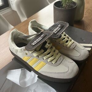 Adidas x Wales Bonner Ecru and Yellow Sneakers